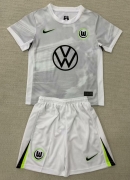 2526 Wolfsburg away kids kit